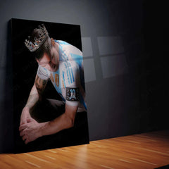 Lionel Messi Metal Poster – GOAT Football Wall Art 4 - TURTLEWINGS 