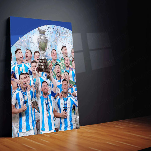 Lionel Messi Metal Poster – GOAT Football Wall Art 5 - TURTLEWINGS 