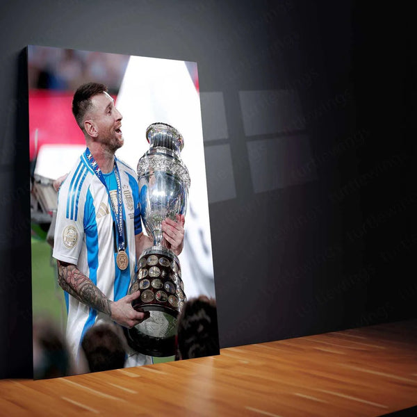 Lionel Messi Metal Poster – GOAT Football Wall Art 8 - TURTLEWINGS 