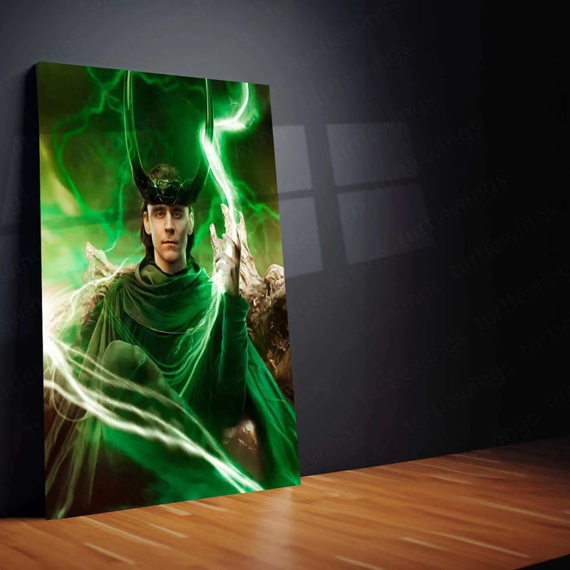 Loki Metal Poster – God of Mischief Wall Art | Marvel Villain Aesthetic Decor - TURTLEWINGS 