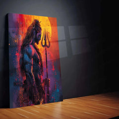 Lord Shiva Metal Poster – Mahadev Wall Art | Divine Hindu Spiritual Decor 9 - TURTLEWINGS 