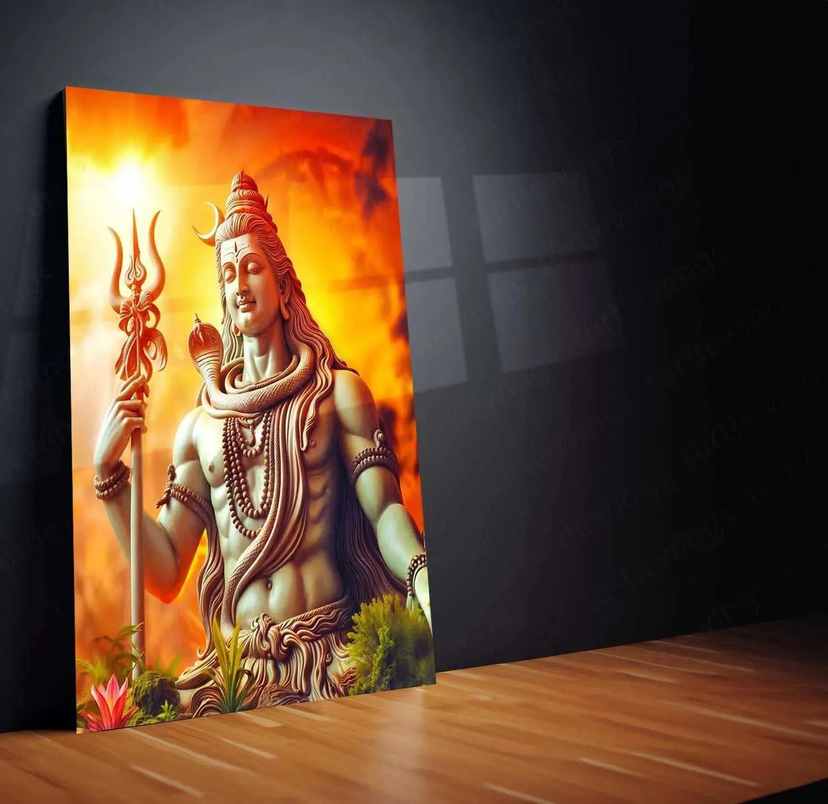 Shiv Turtle Lord Shiva Metal Poster – Mahadev Wall Art | Divine Hindu Spiritual De ...