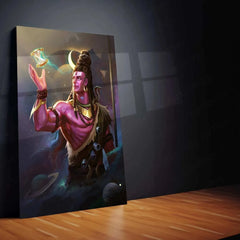 Lord Shiva Metal Poster – Mahadev Wall Art | Divine Hindu Spiritual Decor 3 - TURTLEWINGS 