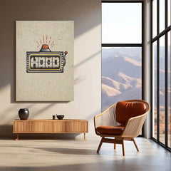 Quote Metal Poster | LUCK – Minimal Aesthetic Metal Frame Wall Art | Retro Slot Machine Quote Poster | Modern Home & Office Decor Wall Art - TURTLEWINGS 