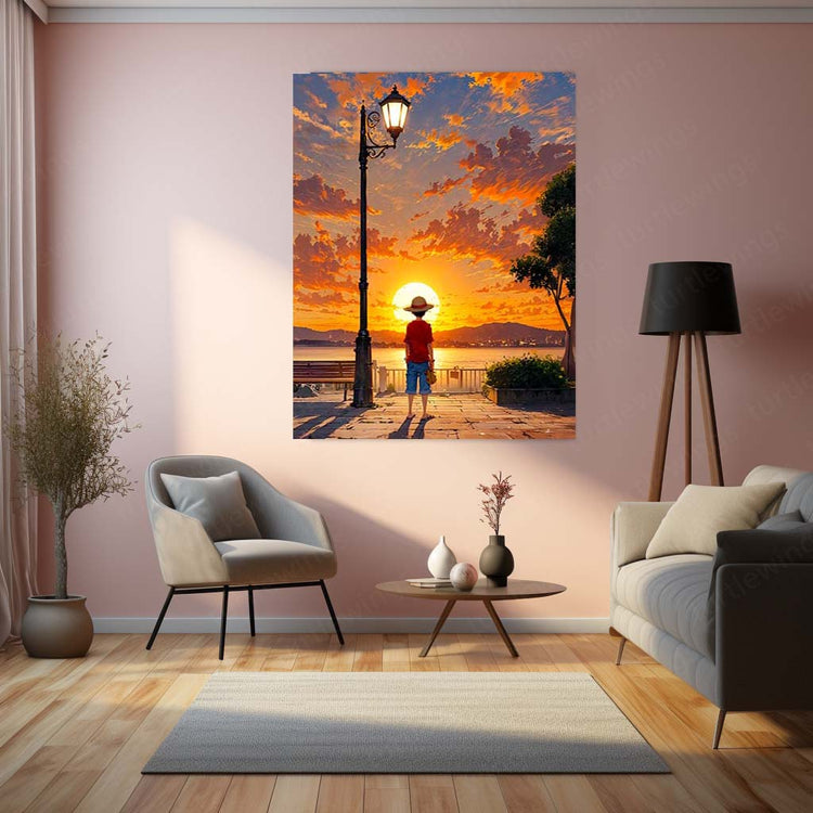 Anime Metal poster | Luffy One Piece Metal Poster – The King of Pirates Wall Art 01