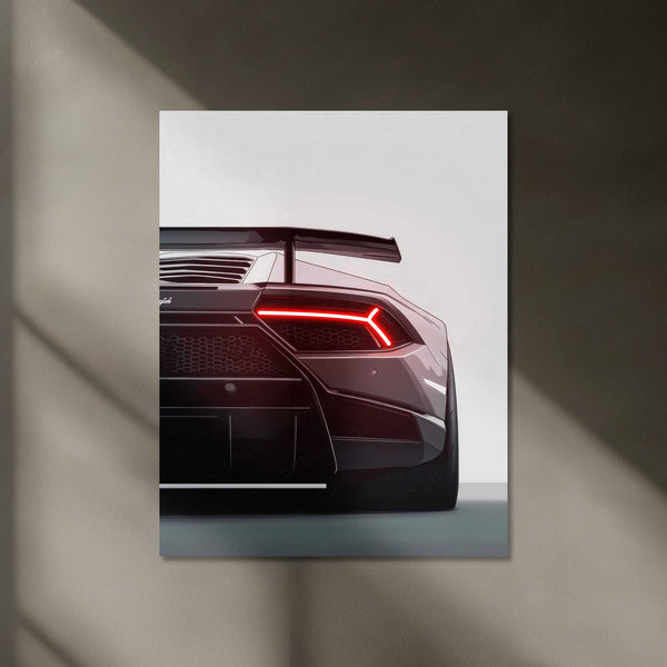 Lamborghini – Neon LED Metal Frame | Supercar Wall Art for Speed Enthusiasts
