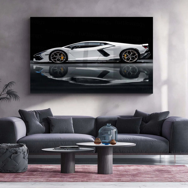 Car Metal poster | Lamborghini Metal Poster – The Ultimate Supercar Wall Art01 - TURTLEWINGS 