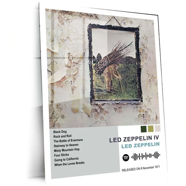 Led Zeppelin Complete Collection | Set of 13 | Set of 8 | Set of 4 | Album Posters Metal Frames Hard Rock Foundations. Blues Power. Timeless Legends. - TURTLEWINGS 