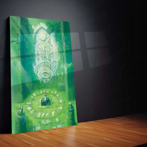 Game Metal Poster | Legend of Zelda Metal Frame | Premium Gaming Wall Art | HD Metal Poster