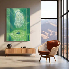 Game Metal Poster | Legend of Zelda Metal Frame | Premium Gaming Wall Art | HD Metal Poster