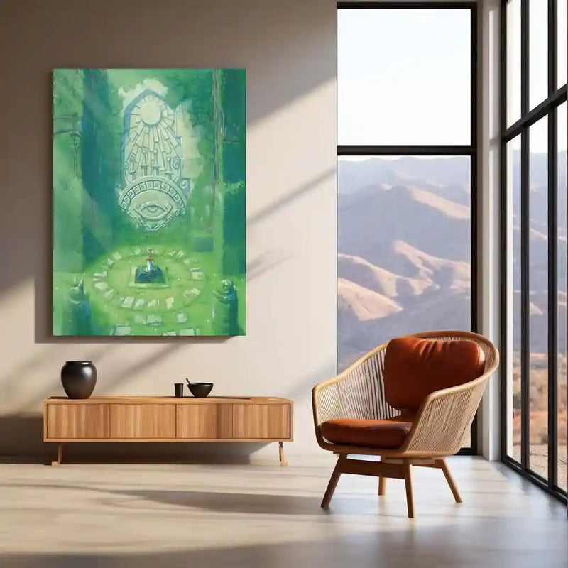 Game Metal Poster | Legend of Zelda Metal Frame | Premium Gaming Wall Art | HD Metal Poster