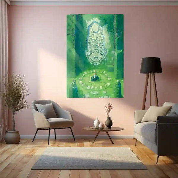 Game Metal Poster | Legend of Zelda Metal Frame | Premium Gaming Wall Art | HD Metal Poster