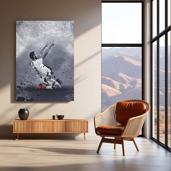 Leonardo Bonucci Celebration – Juventus Metal Frame | Iconic Defender Wall Art - TURTLEWINGS 