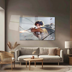 Anime Metal Poster | Levi Ackerman Metal Poster | Humanity’s Strongest Soldier Anime Wall Art  Elite Scout Regiment Warrior Metal Frame by TurtleWings