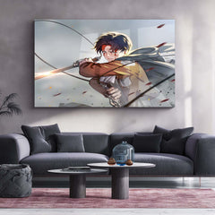 Anime Metal Poster | Levi Ackerman Metal Poster | Humanity’s Strongest Soldier Anime Wall Art  Elite Scout Regiment Warrior Metal Frame by TurtleWings