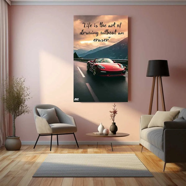 Life is the Art of Drawing Without Eraser Metal Print | Natural Colors ... - TURTLEWINGS 