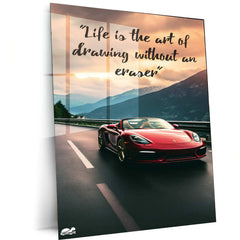 Life is the Art of Drawing Without Eraser Metal Print | Natural Colors ... - TURTLEWINGS 