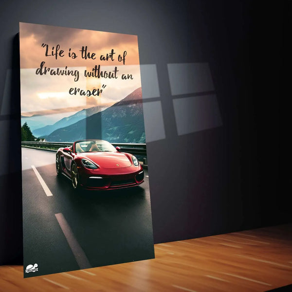 Life is the Art of Drawing Without Eraser Metal Print | Natural Colors ... - TURTLEWINGS 