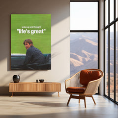 Life’s Great – Brad Pitt Moneyball Inspiration Metal Poster | Underdog Wisdom Wall Art