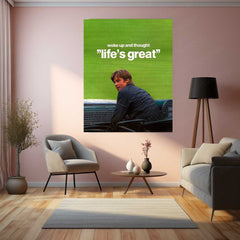 Life’s Great – Brad Pitt Moneyball Inspiration Metal Poster | Underdog Wisdom Wall Art
