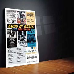 Guns N’ Roses Complete Collection | Set of 10 | Set of 8 | Set of 4 | Album Posters Metal Frames Hard Rock Legends. Raw Energy. Timeless Stage Power. - TURTLEWINGS 