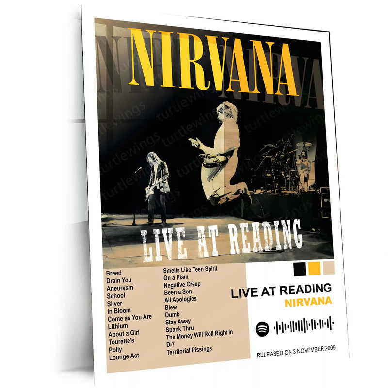 Nirvana Complete Collection | Set of 11 | Set of 4 | Set of 8| Album Posters Metal Frames Grunge Legacy. Iconic Albums. Timeless Wall Statement. - TURTLEWINGS 