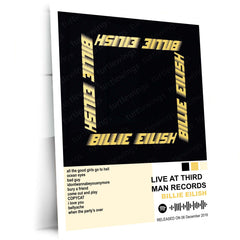 Billie Eilish – Complete Album Collection | Set of 6 | Set of 4 |Premium Metal Poster Set