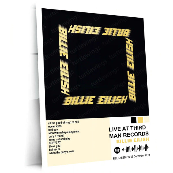 Billie Eilish – Complete Album Collection | Set of 6 | Set of 4 |Premium Metal Poster Set – product image 8