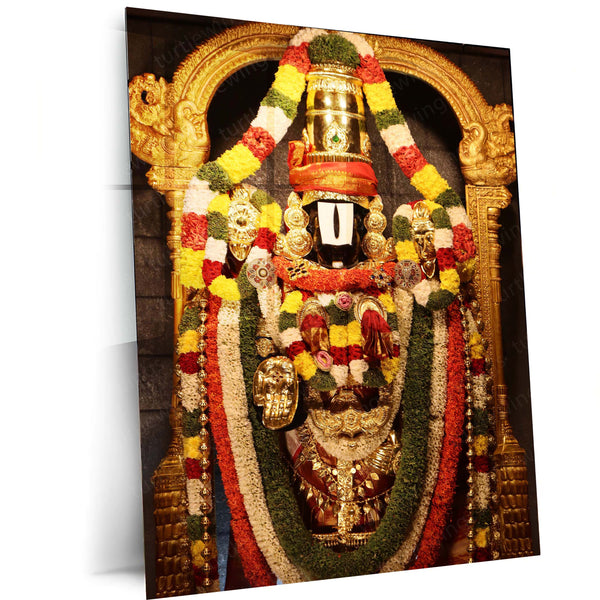 Spiritual Metal Poster | Lord Venkateswara – Divine Blessings Metal Poster | Tirupati Balaji Wall Frame 01