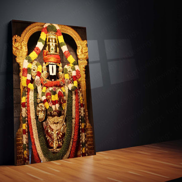 Spiritual Metal Poster | Lord Venkateswara – Divine Blessings Metal Poster | Tirupati Balaji Wall Frame 01