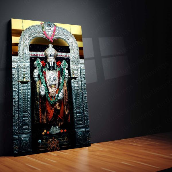 Spiritual Metal Poster | Lord Venkateswara – Divine Blessings Metal Poster | Tirupati Balaji Wall Frame