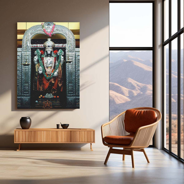 Spiritual Metal Poster | Lord Venkateswara – Divine Blessings Metal Poster | Tirupati Balaji Wall Frame