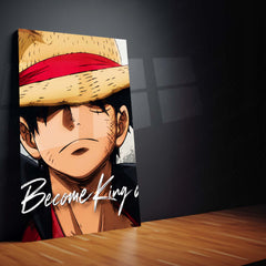 Anime Metal Poster Set of 3 | One Piece | Monkey D. Luffy King of the Pirates Triptych Wall Art