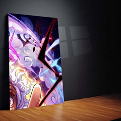 Anime Metal Poster Set of 9 | Luffy Gear 5 | One Piece Monkey D. Luffy Nika Wall Art | Gear Fifth Anime 9 Panel Metal Print