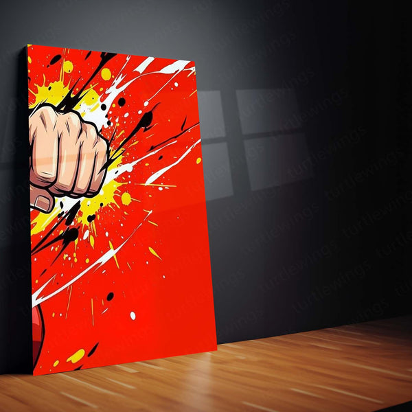Anime Metal Poster Set of 3 | One Piece | Luffy Red Action Triptych Wall Art – product image 5
