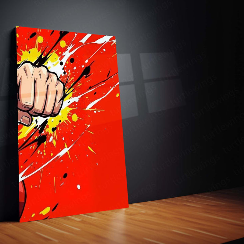 Anime Metal Poster Set of 3 | One Piece | Luffy Red Action Triptych Wall Art – product image 5