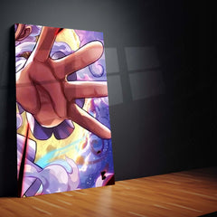 Anime Metal Poster Set of 9 | Luffy Gear 5 | One Piece Monkey D. Luffy Nika Wall Art | Gear Fifth Anime 9 Panel Metal Print