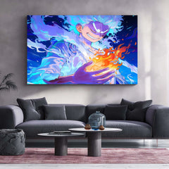 Anime Metal Poster | Luffy Gear 5 Metal Poster | One Piece Anime Wall Art | Premium Metal Poster