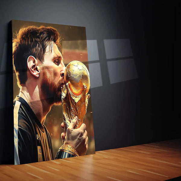 Lionel Messi Metal Poster – GOAT Football Wall Art 7 - TURTLEWINGS 