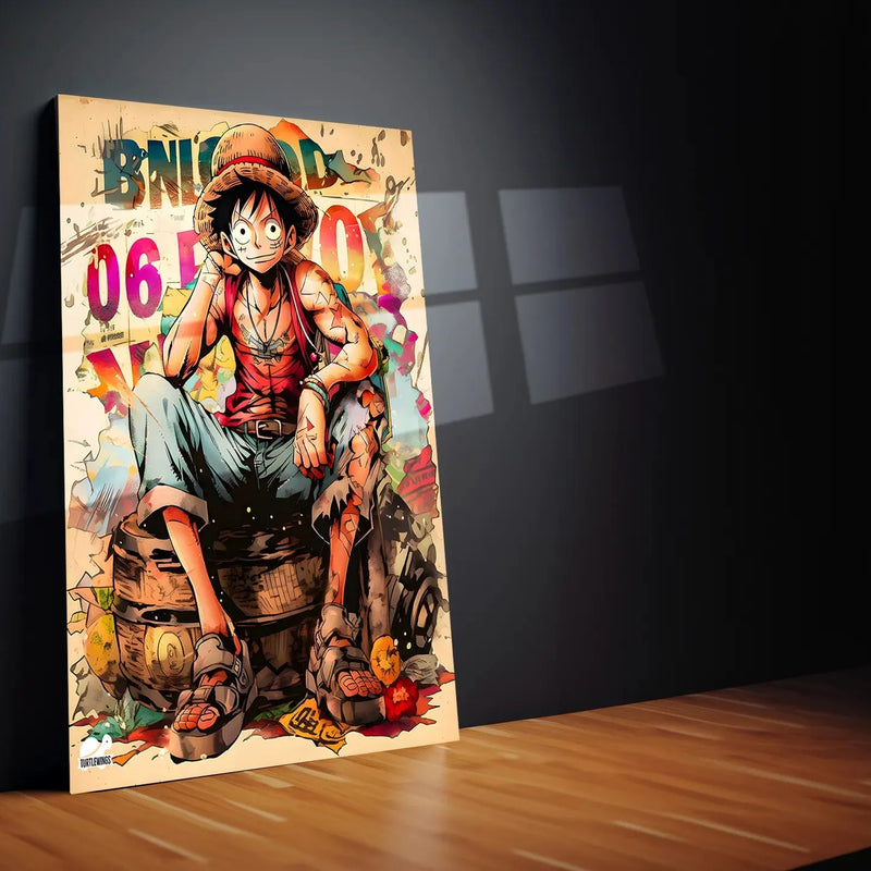 Luffy One Piece Metal Poster - TURTLEWINGS 