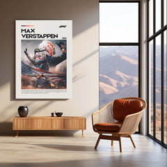 Max Verstappen Metal Frame | Red Bull Racing Wall Art - TURTLEWINGS 