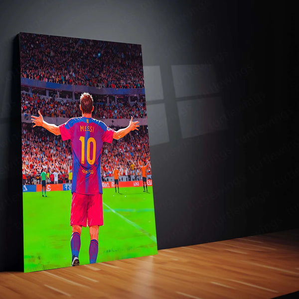 Sport Metal Poster | Lionel Messi Metal Poster – The Ultimate Tribute to a Football Legend - TURTLEWINGS 