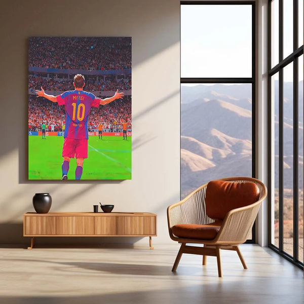 Sport Metal Poster | Lionel Messi Metal Poster – The Ultimate Tribute to a Football Legend - TURTLEWINGS 