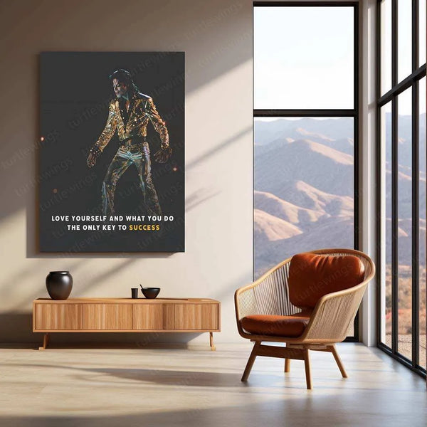Michael Jackson Metal Poster | King of Pop Music Art | Iconic MJ Wall Decor - TURTLEWINGS 