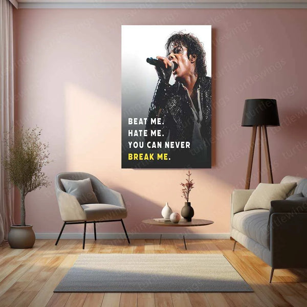 Michael Jackson Metal Poster | King of Pop Tribute Art | Iconic Music Legend Decor - TURTLEWINGS 