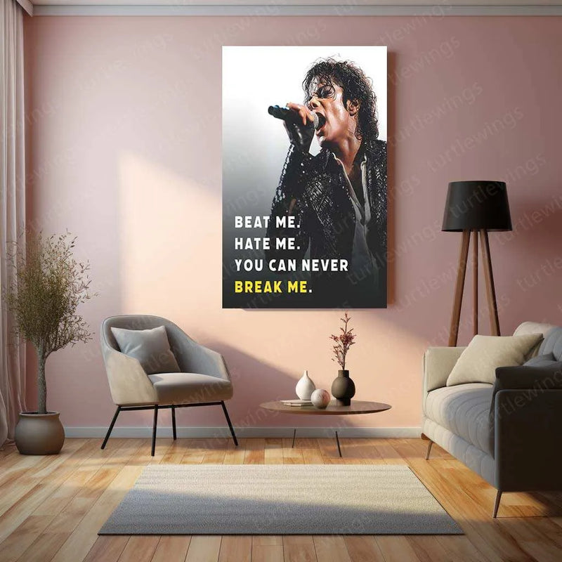 Michael Jackson Metal Poster | King of Pop Tribute Art | Iconic Music Legend Decor - TURTLEWINGS 