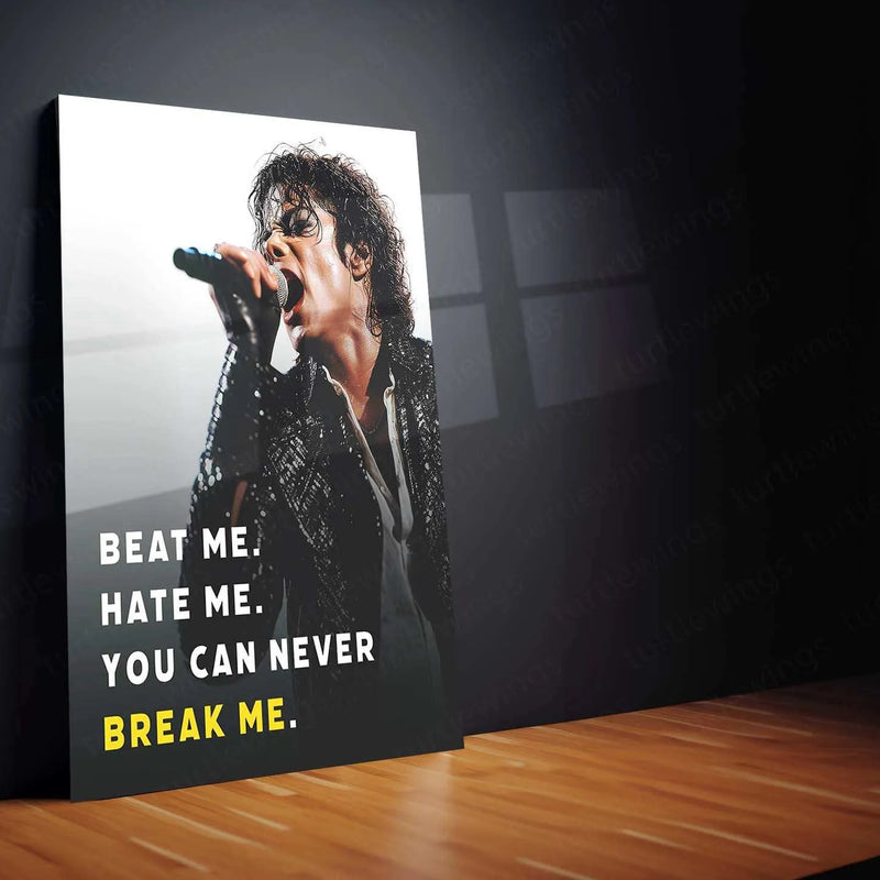 Michael Jackson Metal Poster | King of Pop Tribute Art | Iconic Music Legend Decor - TURTLEWINGS 