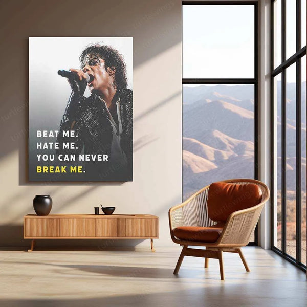 Michael Jackson Metal Poster | King of Pop Tribute Art | Iconic Music Legend Decor - TURTLEWINGS 