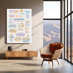 Quote Metal Poster | Reminders For Hard Days – Self Love & Mental Wellness | Motivational Metal Frame - TURTLEWINGS 