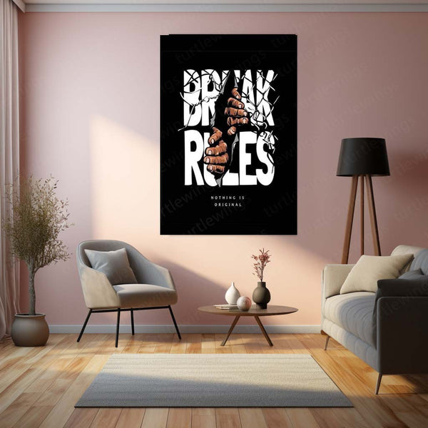 MOTIVATION Metal Frame | Bold Motivational Wall Art 09 - TURTLEWINGS 